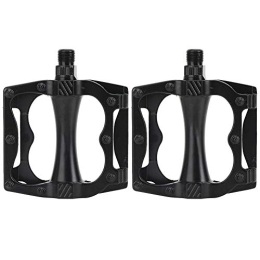 Heitune Spares Heitune A Pair Aluminium Alloy Black Mountain Bike Pedal Plate Anti-skid Ball Bearing Pedals Bicycle Accessories (Black)