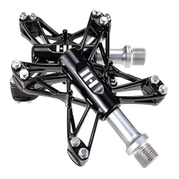 Heqianqian Spares Heqianqian Bike Pedal Alloy Lightweight Pedal Road Bike Pedals Magnesium Downhill Mountain Bike Pedals for Mountain Bike Road Vehicles and Folding (Color : Black, Size : One size)