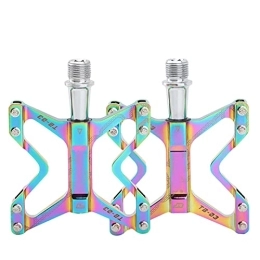 HFF Spares HFF Bicycle Pedals, Ultralight Aluminum Alloy Mountain Bike Pedals DU Spindle 14mm Screw Thread Spindle, Anti-skid and Stable