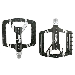 HKYMBM Spares HKYMBM Mountain Bike Pedals, 2DU Bearing Cr-Mo Steel Shaft Antiskid Cycling Pedals, a