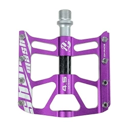 HKYMBM Spares HKYMBM Mountain Bike Pedals, Carbon Fiber Tube Spindle 9 / 16 Bearing 3 Bearings Cycling Pedals, c