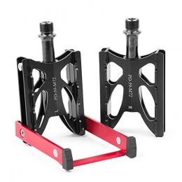HLGQ Spares HLGQ Foot Pedal Bicycle Pedal, Road Bike Palin Pedal, Folding Car Bearing Pedal, Non-Slip Bearing Aluminum Alloy Pedal, Bicycle Spare Parts