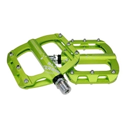 HLVU Mountain Bike Pedal HLVU Bike Pedals Mountain Bike Pedals 1 Pair Aluminum Alloy Antiskid Durable Bike Pedals Surface For Road BMX MTB Bike 7 Colors (SMS-0.1 MAX) MTB Pedal Bearing Pedals (Color : Green)