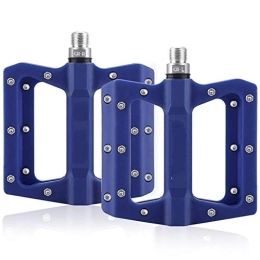HNZZ Spares HNZZ Bike Pedal Bike Pedal Bicycle Pedals 3 Sealed Bearing Nylon Anti-slip Cycle Ultralight Cycling Mountain MTB Bike Accessory (Color : Blue)