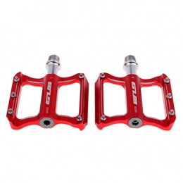 Homyl Mountain Bike Pedal Homyl 2x Quality Alloy Mountain Bike Foot Pedal Universal Bicycle Cycle Cycling Footrest - Red