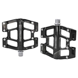 HOOBBI Spares HOOBBI Alloy Bike Pedal, Ultralight Aluminum Mountain Bike Pedals, Non-Slip Bike Pedals 3 Bearing High-Strength Non-Slip MTB Bicycle Pedals for Road / BMX Bike (Color : Black, Size : One Size)