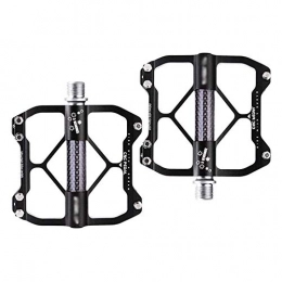 HOOBBI Spares HOOBBI Aluminum Alloy Pedals, Bike Pedal, Bicycle Bearings, Anti-skid and Durable Accessories and Equipment, Bicycle Pedal Suitable for Mountain Bikes(1 Pair) (Size : One Size)