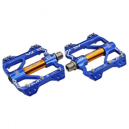 HOOBBI Spares HOOBBI Aluminum Cycling Bike Pedals, 3 Sealed Bearings System, Riding Equipment Accessories, Bicycle Pedal for Mountain Bikes and Road Bikes (Color : Blue, Size : One Size)