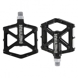 HOOBBI Mountain Bike Pedal HOOBBI Anti Slip Bike Pedal, Aluminum Alloy Durable 3 Bearing Pedals Hybrid Pedals 9 / 16 Inch Road Bike Pedals 1 Pair Cycling Accessories, Bicycle Pedal (Size : One Size)