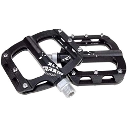 HOOBBI Spares HOOBBI Bicycle Pedal Bearing DU Aluminum Alloy Pedal Non-slip Pedal Wide Road Mountain Bike Pedal for Road BMX MTB Bike, 7 Colors Bicycle Pedal (Color : Black, Size : One Size)