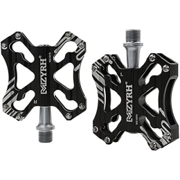 HOOBBI Mountain Bike Pedal HOOBBI Bicycle Pedal, Mountain Bike Pedals Road Bike Pedals Bicycle Pedals Mtb Flat Pedals Pedals For Mountain Bike Making The Ride Safer, Bicycle Pedal (Color : Black, Size : One Size)