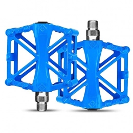 HOOBBI Spares HOOBBI Bike Pedal, Aluminum Alloy Bicycle Riding Equipment Parts, Bicycle Pedal for 9 / 16 MTB / BMX Mountain Road Bike Accessories (Color : Blue, Size : One Size)