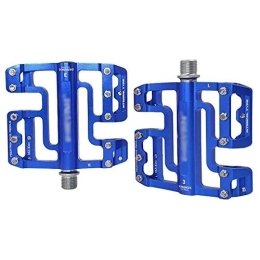 HOOBBI Spares HOOBBI Non-Slip Bicycle Pedal MTB Pedal Mountain Bike Pedal Electric Vehicle Aluminum Alloy Pedal for BMX Pedal 9 / 16 Inch, Bicycle Pedal (Color : Blue, Size : One Size)