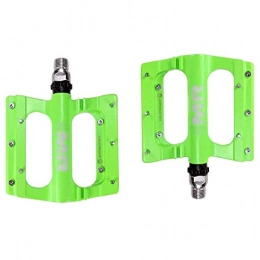 HOOBBI Spares HOOBBI Non-Slip Bike Pedal, Aluminum Alloy High-Strength Cycling Pedals 9 / 16 Cycling Accessories, lightweight and Durable Structure Bicycle Pedal (Color : Green, Size : One Size)