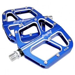 HOOBBI Mountain Bike Pedal HOOBBI Non-Slip Bike Pedal, Aluminum Alloy High-Strength Ultra-Light Durable 9 / 16 Inch for Road / Mountain Bike 1 Pair Cycling Accessories, Bicycle Pedal (Color : Blue, Size : One Size)
