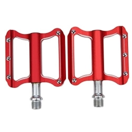 HOUH Spares HOUH Bike Pedals, Mountain Bike Bearing Pedals, Adapter Parts, Aluminum Alloy for Cyclist Bike(Red)