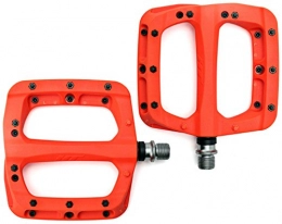 HT Components PA03A Flat MTB Pedals - Neon Orange/Bicycle Cycling Cycle Biking Bike Mountain Wide Platform Dirt Jump Street Off Road Trail Enduro Freeride Downhill Grip Nylon Part Riding Ride Race