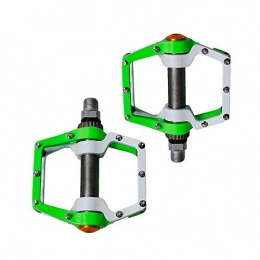 HUATINGRHPM Spares HUATINGRHPM Bike Trekking Pedals, Mountain Bicycle Pedals Made of Chrome Molybdenum Steel And Aluminum Non-Slip Sealed with Warehouses, Green