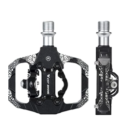 Hudhowks Mountain Bike Pedal Hudhowks Sealed Pedals for Bike | Aluminum Alloy Non-slip Mountain Bike Pedal Dual Use Road Bike Metal Pedals - Bicycle Accessories for Cycling