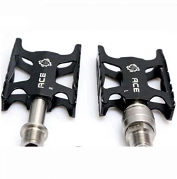 Huiiv Bicycle Pedal with Aluminium Alloy Bicycle Foot Pedals and Titanium Axles for MTB and Road Bike