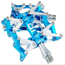 Hungrybubble Mountain Bike Pedal Hungrybubble 6 Bearing Mountain Bike Pedals Fixed Gear Bicycle Road Bicycle 3 Palin Pedals 3D Design Pedals Non-slip Comfort (Color : Blue)