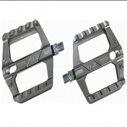 Hungrybubble Spares Hungrybubble Aluminum Alloy Non-slip Mountain Bike Bearing Pedals Ultra Light Bicycle Palin Pedal (Color : Titanium)