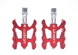 HUOGUOYIN Mountain Bike Pedal HUOGUOYIN Bicycle pedal Fit For MTB Mountain Bike Pedal K3 Road Folding Bicycle Fit For Aluminum Alloy 412 10.8 * 6.2mm Bearing Pedal Foot (Color : Red)