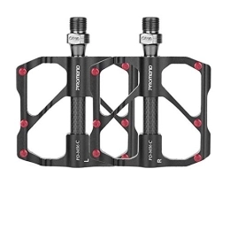 HUOGUOYIN Mountain Bike Pedal HUOGUOYIN Bicycle pedal Fit For Mtb Pedal Quick Release Road Bicycle Pedal Anti-slip Fit For Mountain Bike Pedals Carbon Fiber 3 Bearings (Color : MTBBlack)
