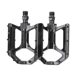 HUSHUI Mountain Bike Pedals,MTB Pedals,1 Pair Aluminum Alloy MTB Pedals Wear-resistant Anti Slip DU Bearing Wide Bicycle Flat Pedals for Road Mountain Bike