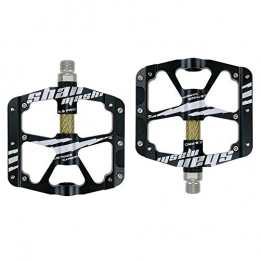 HWBB Mountain Bike Pedal HWBB Bicycle Pedals 3 Bearings Bicycle Pedal Aluminium Alloy Lightweight Non-slip with CR-Mo Sealed 9 / 16 DU for Mountain Bike BMX Road Bike Black