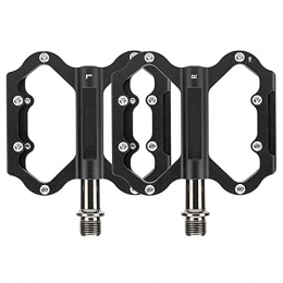 HWQJR Mountain Bike Pedal HWQJR Mountain Bike Pedal, Aluminum Alloy 3 Palin Bearing Pedal CNC Bicycle Accessories, Suitable for Mountain Bike / Bicycle, Black, black