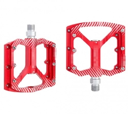 HYE Mountain Bike Pedal HYE XINGSTOR 2 Pcs Aluminum Alloy Bike Pedals Practical Mountain Bike Treadle Anti-skid Pedal (Color : XLHAEAHL-RED)