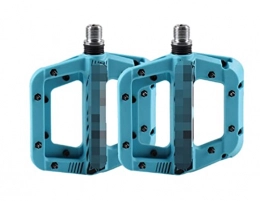 HYE Spares HYE XINGSTOR Bicycle Nylon Pedal Ultralight Nylon MTB Pedals Bearing Anti-slip 9 / 16 inch Mountain Bike Cleats Pedal Bicycle Accessories Parts (Color : DBAXDWRV-BLUE)