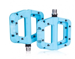 HYE Mountain Bike Pedal HYE XINGSTOR Bike Pedal Nylon 2 Bearing Composite 9 / 16 Mountain Bike Pedals High-Strength Non-Slip Bicycle Pedals Surface For Road BMX MT (Color : DBAXDWRV-BLUE)