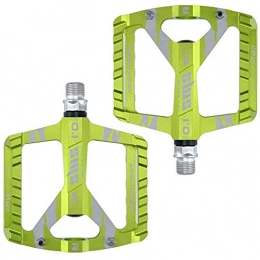 HYISHION Spares HYISHION Bike Bicycle Pedals, Lightweight Non-Slip, Cycling Pedal for 9 / 16 Road Mountain BMX MTB Bike Six colors, Green