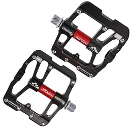 HYJSA Spares HYJSA Bicycle Pedals Ultralight Pedal Aluminun Alloy CNC Bearing Pedals Mountain Bike MTB BMX Pedals Bicycle Accessories, Black