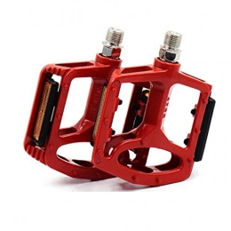 HYYSH Mountain Bike Pedal HYYSH Universal bicycle pedals mountain bike anti-skid road pedals adult bicycle accessories (red)