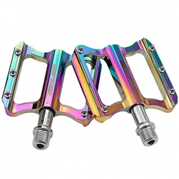 IIIL Mountain Bike Pedal IIIL Colorful Bicycle Pedals Aluminum Alloy, 9 / 16" Non-Slip Bicycle Pedals Bicycle Platform Pedals, Mountain Road Bike Pedals for BMX / MTB