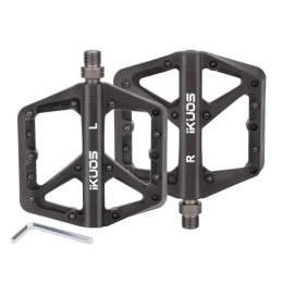 IKUOS Mountain Bike Nylon Pedals Perrin Bearing Large Wide Anti-Slip XC Cross-Country Pedals Footpegs