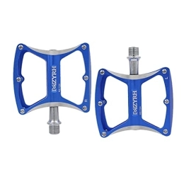 INOOMP Mountain Bike Pedal INOOMP 1 pair Treadle Home Pedals Bike for Pedal Mountain Flat Practical Part Blue Bmx Road Shop Mtb Cycling Platform of Bicycles Aluminum Slip Aluminium Parts Alloy Accessories