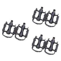 INOOMP Mountain Bike Pedal INOOMP 6 Pcs Cycling Cleats Road Pedialax Pedal Pedalboard Cleats Pedal Mountain Bike Platform Pedals Mtb Flat Pedals Mtb Pedals Bicycle Pedals Non-slip Mountain Bike Pedal Metal Clip
