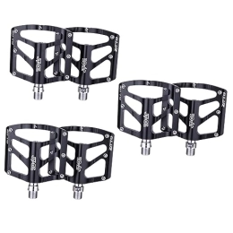 INOOMP Spares INOOMP Bike Pedal 3 Pairs Bicycle Pedals Road Pedals Mountain Pedal Road Cycling Pedals Pedals Cycling Cleats Bike Cleats Kids Bike Accessory Child Fold Aluminum Alloy Body Rope Buckle