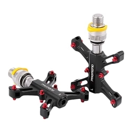 INOOMP Mountain Bike Pedal INOOMP Bike Pedals Bike Pedals Bike Pedals Bike Bike 1pair with Bearing Bike Alloy Aluminum Replacement Mountain Quick-release Part Pedal Black Mtb Pedals Mtb Pedals Mtb Pedals