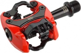 iSSi Mountain Bike Pedal iSSi - Flash III SPD Compatible 9 / 16" Bicycle Pedals, for Road and Mountain Bikes, Red