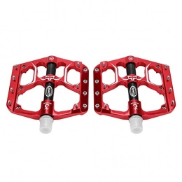 Jadeshay Bike Pedal Lightweight Aluminium Alloy Bearing Pedals for Bicycle(Red)