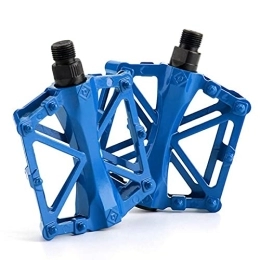 JBHURF Spares JBHURF Dead fly mountain bike pedals are lightweight, aluminum alloy non-slip bearings, pedals, pedals, non-slip bearings, pedal platforms, sealed bearing shafts, 9 / 16 inches (Color : Blue)