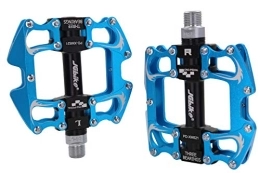 JGbike Spares JGbike PD-XM521 mtb Pedals, CNC mountain bike pedals, Non-Slip platform pedals, 9 / 16" sealed 3 Bearing bicycle flat Aluminum pedals