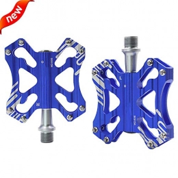 JHDUID Spares JHDUID Bike Pedals Bicycle Pedal Sealed Bearing Sturdy Structure Ultralight Weight Mountain Bike Pedals Alloy Bicycle Pedals for Road Mountain Bike 9 / 16", Blue