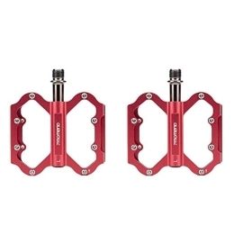JHYS Spares JHYS Anti-Slip Durable Bicycle Pedals, 3 Bearings Bicycle Pedals Mountain Bike Pedales Anti-slip Ultralight Sealed Pedals Cyciling Accessories 1 pair (Red)
