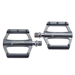 JHYS Spares JHYS Cycle Platform Pedal, 1 Pair Professional Mountain Bike Pedals Lightweight Aluminium Alloy Bearing Pedals For Road Bicycle Cycling Accessories (Silver)